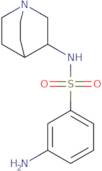 3-Amino-N-{1-azabicyclo[2.2.2]octan-3-yl}benzene-1-sulfonamide