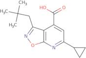 6-Cyclopropyl-3-(2,2-dimethylpropyl)-[1,2]oxazolo[5,4-b]pyridine-4-carboxylic acid