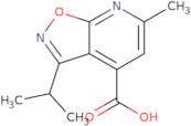 6-Methyl-3-(propan-2-yl)-[1,2]oxazolo[5,4-b]pyridine-4-carboxylic acid