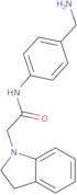 N-[4-(Aminomethyl)phenyl]-2-(2,3-dihydro-1H-indol-1-yl)acetamide