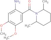 2-(2,6-Dimethylpiperidine-1-carbonyl)-4,5-dimethoxyaniline