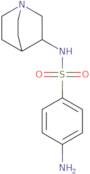 4-Amino-N-{1-azabicyclo[2.2.2]octan-3-yl}benzene-1-sulfonamide