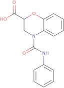 4-(Phenylcarbamoyl)-3,4-dihydro-2H-1,4-benzoxazine-2-carboxylic acid