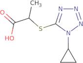 2-[(1-Cyclopropyl-1H-1,2,3,4-tetrazol-5-yl)sulfanyl]propanoic acid