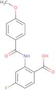 4-Fluoro-2-(4-methoxybenzamido)benzoic acid