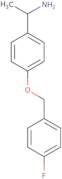 1-{4-[(4-Fluorophenyl)methoxy]phenyl}ethan-1-amine