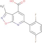 6-(2,5-Difluorophenyl)-3-methyl-[1,2]oxazolo[5,4-b]pyridine-4-carboxylic acid