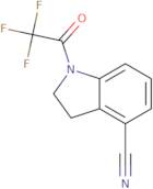 1-(Trifluoroacetyl)-2,3-dihydro-1H-indole-4-carbonitrile