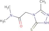 N,N-Dimethyl-2-(3-methyl-5-sulfanyl-4H-1,2,4-triazol-4-yl)acetamide