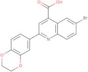 6-Bromo-2-(2,3-dihydro-benzo[1,4]dioxin-6-yl)-quinoline-4-carboxylic acid