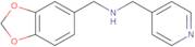 Benzo[1,3]dioxol-5-ylmethyl-pyridin-4-ylmethyl-amine