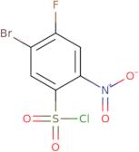 5-Bromo-4-fluoro-2-nitrobenzene-1-sulfonyl chloride