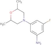 3-[2,6-Dimethylmorpholin-4-yl]-5-fluoroaniline