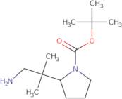 tert-Butyl 2-(1-amino-2-methylpropan-2-yl)pyrrolidine-1-carboxylate