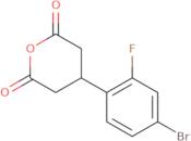 4-(4-Bromo-2-fluorophenyl)oxane-2,6-dione