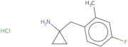 1-[(4-Fluoro-2-methylphenyl)methyl]cyclopropan-1-amine hydrochloride