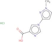 1-(1-Methyl-1H-pyrazol-3-yl)-1H-imidazole-4-carboxylic acid hydrochloride