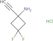 1-Ethynyl-3,3-difluorocyclobutan-1-amine hydrochloride