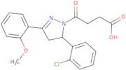 4-[5-(2-Chlorophenyl)-3-(2-methoxyphenyl)-4,5-dihydro-1H-pyrazol-1-yl]-4-oxobutanoic acid