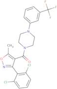 3-(2,6-dichlorophenyl)-5-methylisoxazol-4-yl 4-(3-(trifluoromethyl)phenyl)piperazinyl ketone