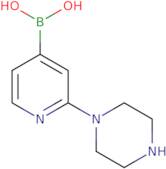 [2-(Piperazin-1-yl)pyridin-4-yl]boronic acid