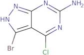 3-Bromo-4-chloro-1H-pyrazolo[3,4-d]pyrimidin-6-amine