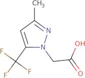2-[3-Methyl-5-(trifluoromethyl)-1H-pyrazol-1-yl]acetic acid