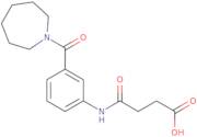 4-[3-(1-Azepanylcarbonyl)anilino]-4-oxobutanoic acid