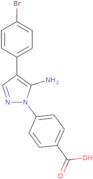 4-(5-Amino-4-(4-bromophenyl)-1H-pyrazol-1-yl)benzoic acid