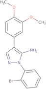 1-(2-Bromophenyl)-4-(3,4-dimethoxyphenyl)-1H-pyrazol-5-amine