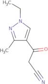 3-(1-Ethyl-3-methyl-1H-pyrazol-4-yl)-3-oxopropanenitrile