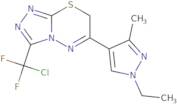 3-(Chloro-difluoro-methyl)-6-(1-ethyl-3-methyl-1H-pyrazol-4-yl)-7H-[1,2,4]triazolo[3,4-b][1,3,4]thia4]thiadiazine