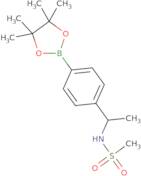 N-[(1S)-1-[4-(Tetramethyl-1,3,2-dioxaborolan-2-yl)phenyl]ethyl]methanesulfonamide