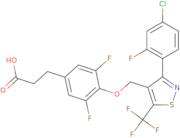 3-(4-[[3-(4-Chloro-2-fluorophenyl)-5-(trifluoromethyl)isothiazol-4-yl]methoxy]-3,5-difluorophenyl)propanoic acid