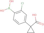 1-[3-Chloro-4-(dihydroxyboranyl)phenyl]cyclopropane-1-carboxylic acid