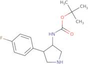 rac-tert-Butyl N-[(3R,4S)-4-(4-fluorophenyl)pyrrolidin-3-yl]carbamate