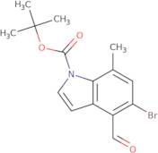 tert-Butyl 5-bromo-4-formyl-7-methyl-indole-1-carboxylate