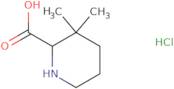 3,3-Dimethylpiperidine-2-carboxylic acid hydrochloride