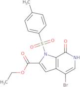 ethyl 4-bromo-1-(4-methylbenzenesulfonyl)-7-oxo-1H,6H,7H-pyrrolo[2,3-c]pyridine-2-carboxylate