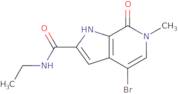 4-Bromo-N-ethyl-6-methyl-7-oxo-6,7-dihydro-1H-pyrrolo[2,3-c]pyridine-2-carboxamide
