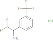 (1S)-2,2-Difluoro-1-[3-(trifluoromethyl)phenyl]ethan-1-amine hydrochloride