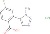 4-Fluoro-2-(1-methyl-1H-imidazol-5-yl)benzoic acid hydrochloride