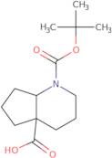 rac-(4aR,7aS)-1-[(tert-Butoxy)carbonyl]-octahydro-1H-cyclopenta[b]pyridine-4a-carboxylic acid