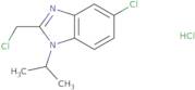 5-Chloro-2-(chloromethyl)-1-(propan-2-yl)-1H-1,3-benzodiazole hydrochloride