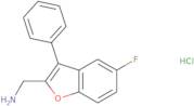 (5-Fluoro-3-phenyl-1-benzofuran-2-yl)methanamine hydrochloride