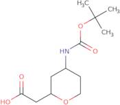 2-(4-{[(tert-Butoxy)carbonyl]amino}oxan-2-yl)acetic acid