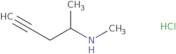 Methyl(pent-4-yn-2-yl)amine hydrochloride
