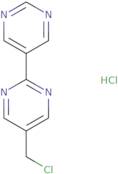 5-(Chloromethyl)-2-(pyrimidin-5-yl)pyrimidine hydrochloride