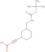 rac-3-[(1R,3S)-3-({[(tert-Butoxy)carbonyl]amino}methyl)cyclohexyl]prop-2-ynoic acid