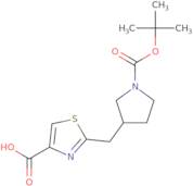 2-({1-[(tert-Butoxy)carbonyl]pyrrolidin-3-yl}methyl)-1,3-thiazole-4-carboxylic acid